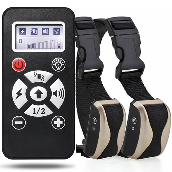 Remote Dog Training Collar with 800 Yards dog shock collar for 2 dogs