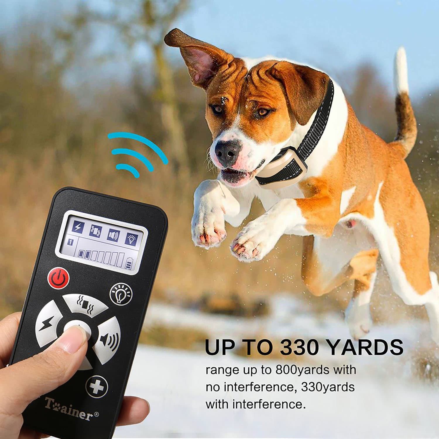 Remote Dog Training Collar with 800 Yards dog shock collar for 2 dogs