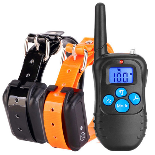 Rechargable 330YD Remote Dog Training Shock Collar for 2 Dog